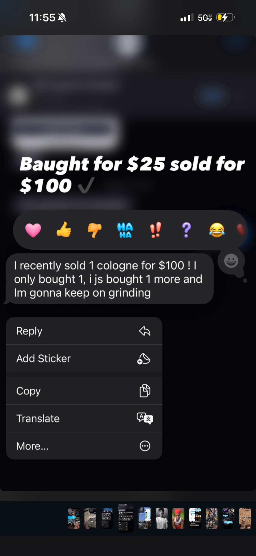 Student bought cologne for $25, sold for $100